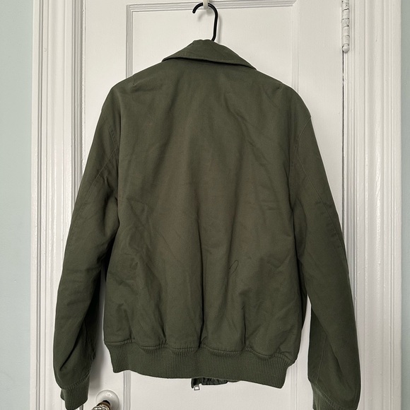Mode of One Medium Utility Bomber Jacket Military Green Multiple Pockets Medium - Picture 4 of 7